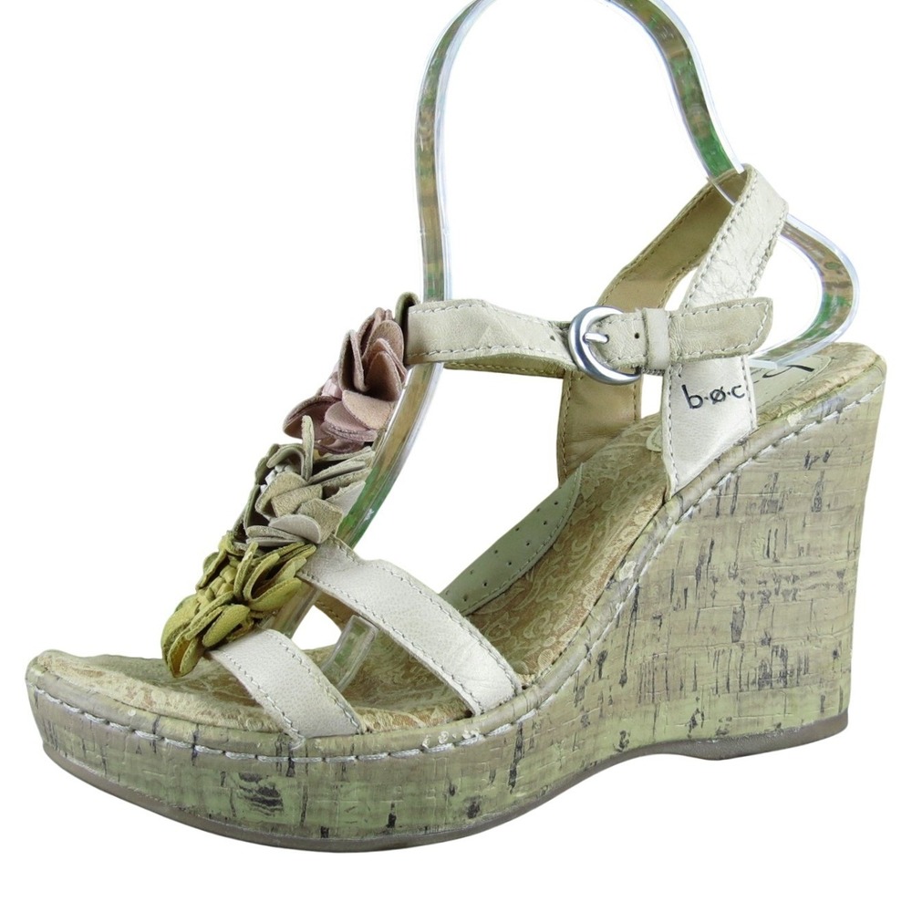 Born Women's Concept Gladiator Beige‎ Leather Sz 8 Medium Gently Used 2025